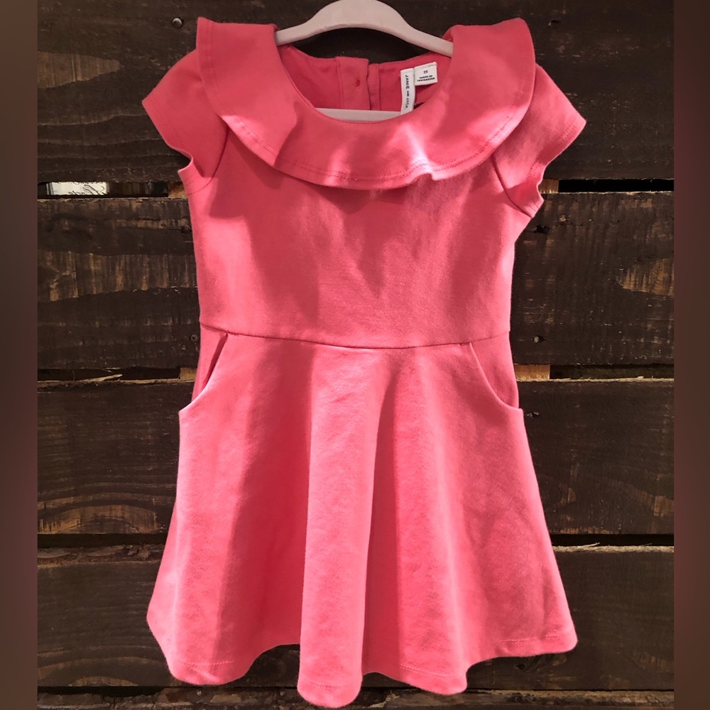 Janie and Jack Girl 2t Ruffle Ponte Dress